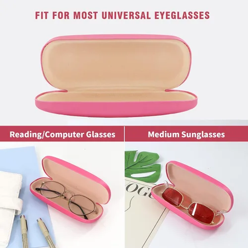 Vista 3 de Marvolia Estuche rígido para gafas de sol, funda de piel sintética para gafas de sol