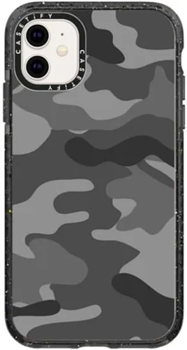 Vista 133 de Funda Impact de CASETiFY para iPhone 11 - Tiempo A Solas de Esther Kim - Negro Claro