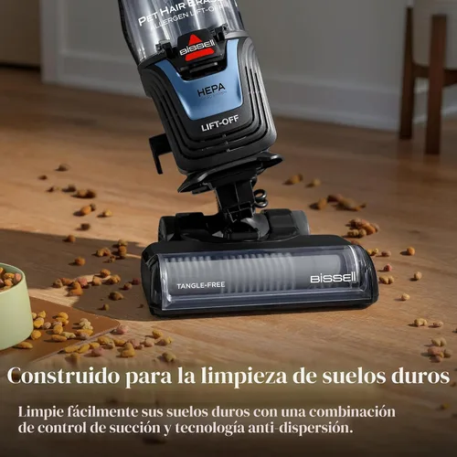Vista 5 de Bissell Borrador de pelo de mascotas con potente succión, HEPA, rollo de cepillo sin enredos, 39883