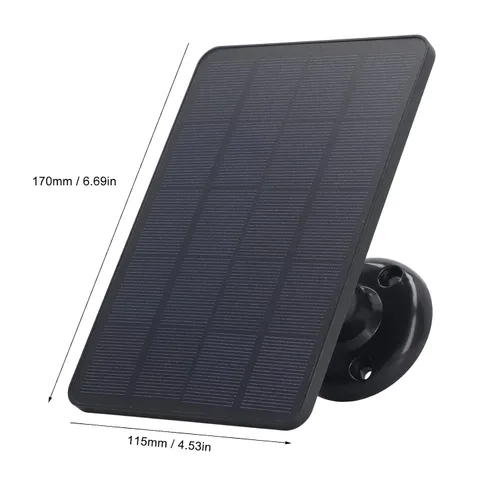 Vista 7 de Kit de panel solar de 10 W con cargador micro USB cargador solar portátil de alta eficiencia para acampar al aire libre RV energía de emergencia