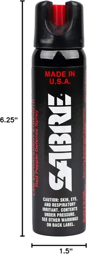 Vista 6 de SABRE - Aerosol de pimienta 3 en 1, tamaño táctico, para policías, tamaño mayor (4.36 onzas)