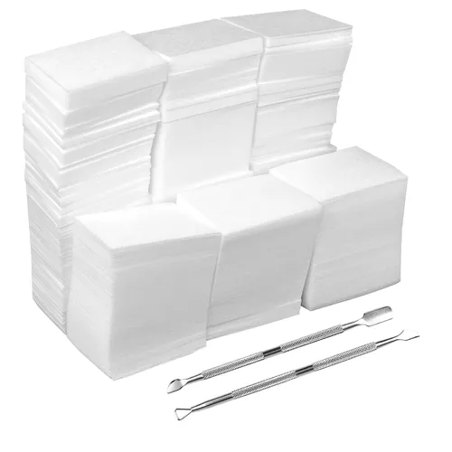 Vista 10 de Eyxformula Kit removedor de esmalte de gel – 10 clips para uñas de los pies, 10 clips de remojo de uñas de dedos, 400 toallitas sin pelusa, 2 limas