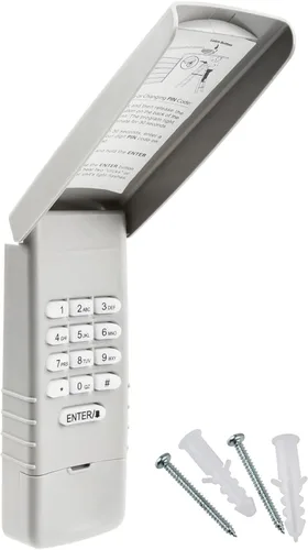 Vista 8 de 2 teclas universales de repuesto para interruptor de inmersión Liftmaster Chamberlain Craftsman Genie Lineal Wayne Dalton Stanley 315Mhz 390Mhz Dos