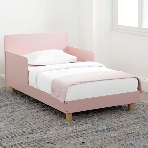 Vista 3 de Delta Children GapKids - Cama para niños pequeños, color rubor, natural + babyGap TrueSleep para cuna y colchón para niños pequeños (paquete)