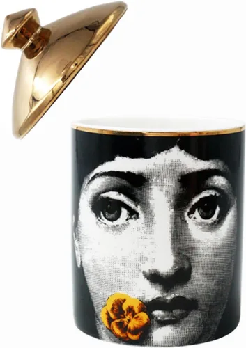 Vista 8 de Gran tarro de vela aromática de cielo estrellado con tapa de ojos, tarro de cerámica Makecup, soporte para hisopos de algodón, decoración del hogar