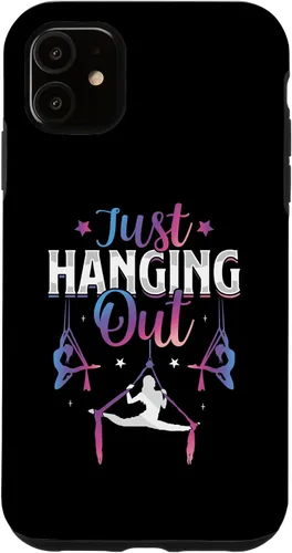Vista 8 de iPhone 16 Just Hanging Aerialist Aerial Silks Dancer Air Yoga Women Case