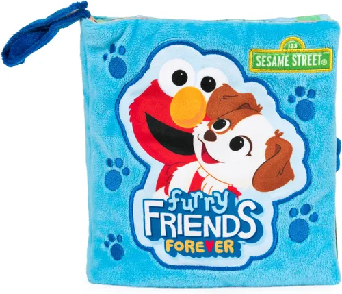 Vista 11 de GUND Sesame Street - Juego de chequeo oficial de Furry Friends Forever Elmo & Tango, juego sensorial de felpa prémium para edades de 1 año