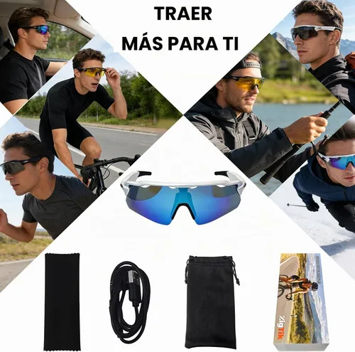 Vista 9 de Lentes de sol inteligentes Bluetooth para hombres y mujeres, con altavoz de oreja abierta con control táctil, lente polarizada UV400, tiempo
