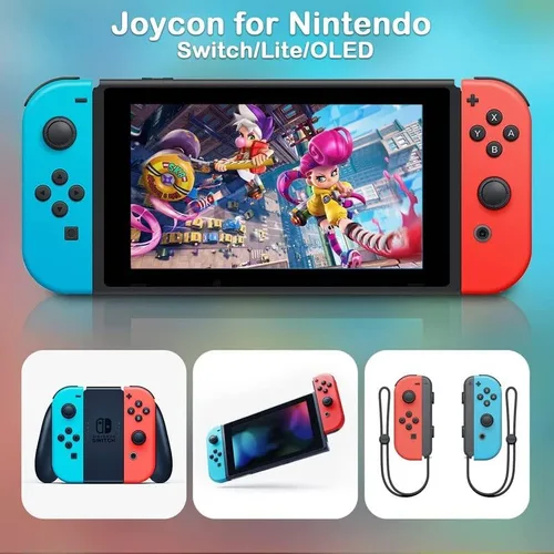 Vista 3 de Reemplazo para controlador Nintendo Switch, Joycon inalámbrico para controladores de interruptor, Joycons para Switch Nintendo con sensor