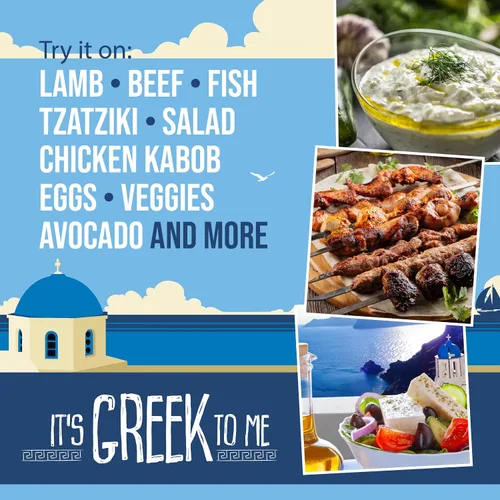 Vista 3 de Mezcla orgánica de condimentos griegos – It's Greek To Me por Flavor Seed, hierbas mediterráneas y especias para giroscopio, tzatziki y kebab, apto