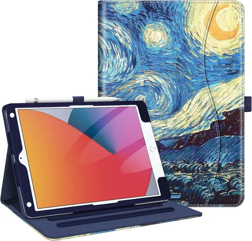 Vista 30 de Fintie - Funda para iPad de 9ª / 8ª / 7ª generación (2021/2020/2019) de 10.2 pulgadas - [Protección de esquinas] Funda con soporte de visualización