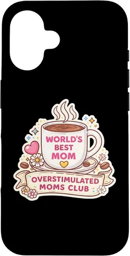 Vista 32 de Overstimulated Moms Club Funny Mother's Day Mama Mum Momma Case for iPhone 17