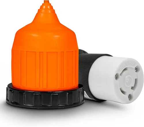 Vista 11 de TRUE MODS 30A RV Entrada de energía Shore Power Twist Lock NEMA L5-30 125V ETL Negro