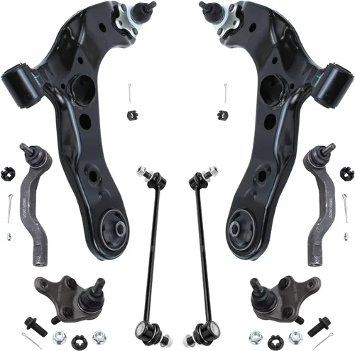 Vista 225 de Detroit Axle - Kit de brazos de control de extremo de 8 piezas para Toyota 2001-2003 Highlander 2002-2003 Camry Lexus ES300, 2 conjuntos de brazos