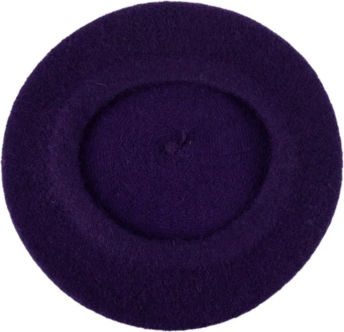 Vista 74 de Hat To Socks Boina francesa de mezcla de lana para hombre y mujer en colores lisos