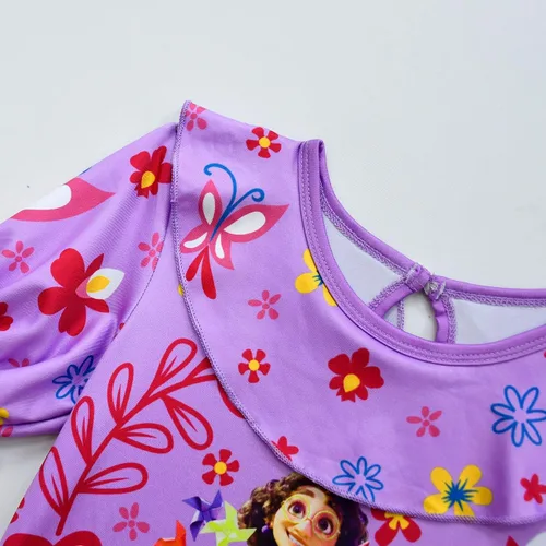 Vista 2 de Vowdicua Disfraz de Isabella para niñas vestido fantástico de verano de Mirabel