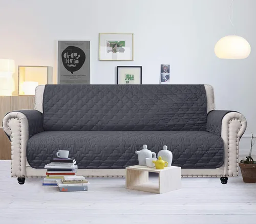 Vista 6 de CHHKON Funda de sofá 100% impermeable con bolsillos laterales, acolchada para muebles, funda protectora de muebles para niños, mascotas, para sofá