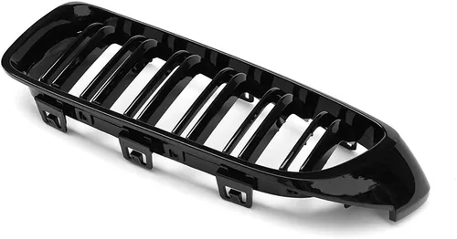 Vista 4 de F32 - Parrilla de riñón para BMW Serie 4 F32 F33 F36 (2014-2019) F82 M4 F80 M3 (2015-2019) (rejilla ABS de doble listones negra, juego de 2 piezas)