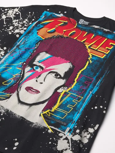 Vista 3 de Liquid Blue Camiseta David Bowie Ziggy Havoc para hombre