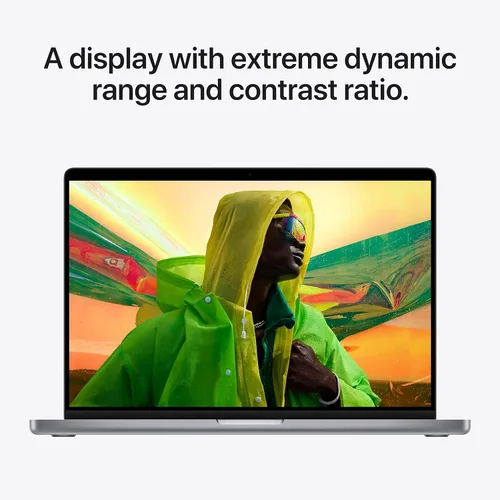 Vista 5 de Apple MacBook Pro 2021 (14 pulgadas, chip M1 Pro con CPU de 10 núcleos y GPU de 16 núcleos, 16 GB de RAM, 1 TB SSD), gris espacial