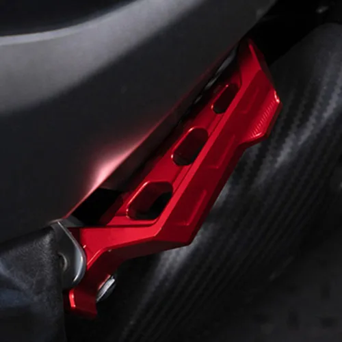 Vista 2 de ESPEEDMTC para YAMAHA Fazer FZ-1 FZ-6 FZ-6R FZ-8 FZ-8S FZ-25 Pasapiés trasero Pasapiés Pasador Pasador Ampliador Pedal CNC Reposapiés de aluminio