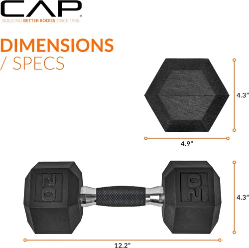 Vista 155 de CAP Barbell - Mancuerna recubierta Varias opciones de pares y conjuntos