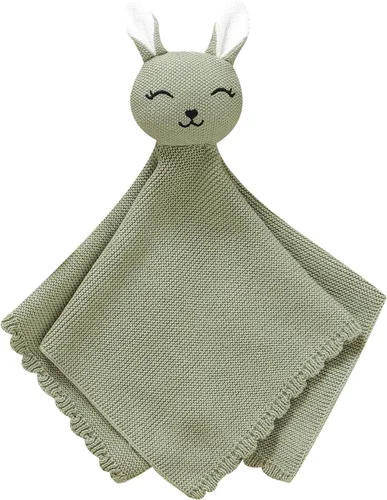 Vista 13 de LAWKUL Manta de seguridad suave para recién nacidos, niños y niñas, de punto para acurrucarse, cómoda, color camel, 16 x 16 pulgadas