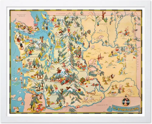 Vista 29 de Poster Master Póster retro de viaje con mapa monumental vintage de Florencia, arte italiano, gran regalo para hombres, mujeres, amantes
