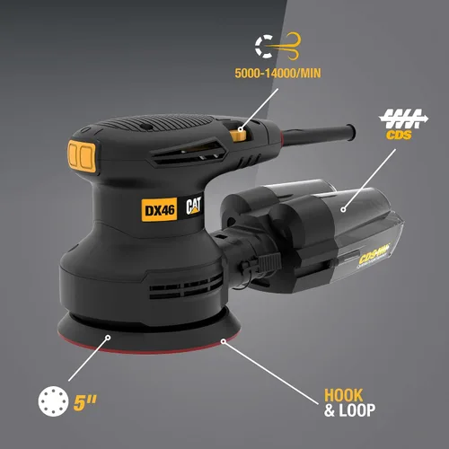 Vista 2 de Cat® Lijadora órbita aleatoria de 5" 3.0-AMP - DX46U