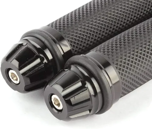 Vista 5 de Motorcycle 7/8" CNC Hand Grips Aluminum Rubber Gel Handlebar for Sport Bike(Red)