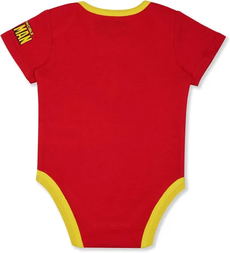 Vista 3 de Marvel Avengers - Conjunto de body y pantalón deportivo para recién nacido y bebé, azul, azul marino, rojo, verde, negro, gris
