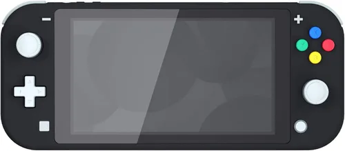Vista 3 de eXtremeRate Soft Touch Black DIY Replacement Shell for Nintendo Switch Lite, NSL Handheld Controller Housing w Screen Protector, Custom Case Cover