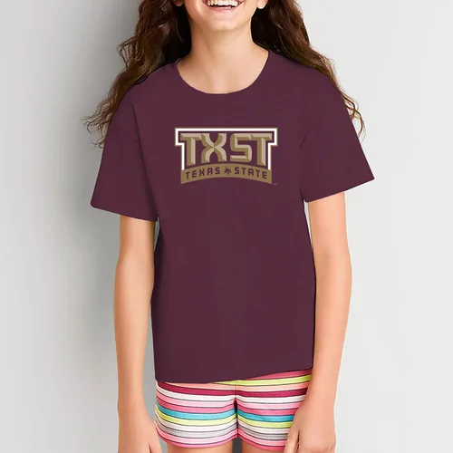 Vista 734 de NCAA Arch Logo, camiseta juvenil color del equipo, universidad - universidad