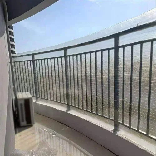 Vista 4 de Hoja para techos de policarbonato, paneles transparentes de luz solar, alta capacidad de carga, resistente a los impactos, fácil de doblar y cortar