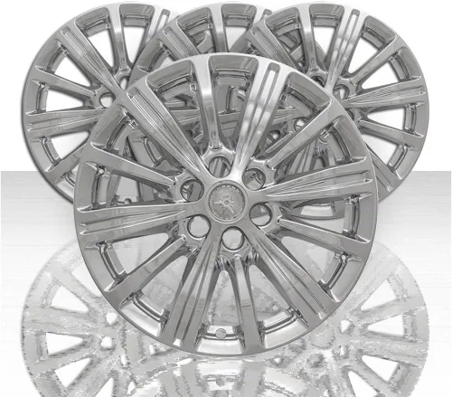 Vista 2 de Juego de 4 fundas para ruedas delanteras y traseras cromadas de 12 radios de 18" para Cadillac XT5 2017-19