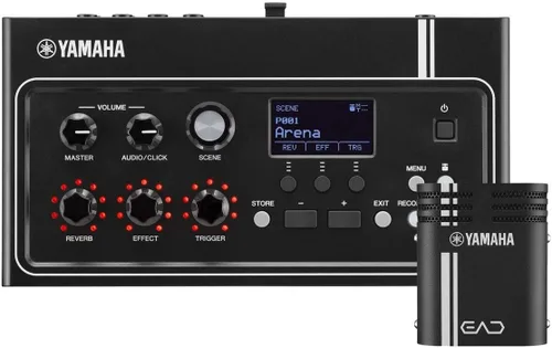 Vista 3 de Módulo de batería electrónica-acústica Yamaha EAD10 con micrófono estéreo y disparador, Negro