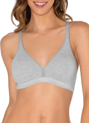 Vista 2 de Fruit of the Loom Bralette de algodón sin aros para mujer