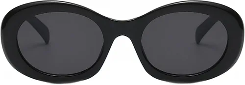 Vista 3 de Gafas de sol ovaladas de moda para mujeres y hombres, gafas modernas de ojo de gato para niñas