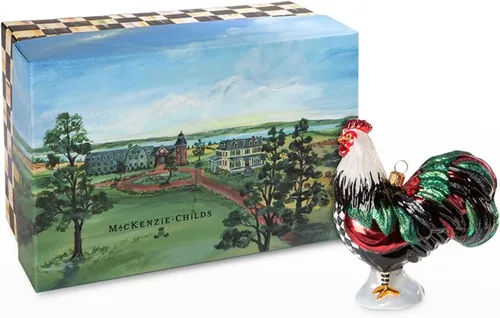 Vista 2 de MacKenzie-Childs Adorno de cristal - Gallo