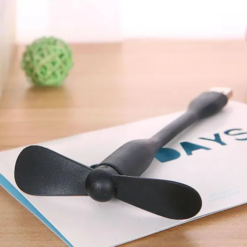 Vista 9 de Mini ventilador USB, ventilador de bolsillo portátil alimentado por USB-A, enfriador pequeño, funcionamiento silencioso, para el hogar, oficina