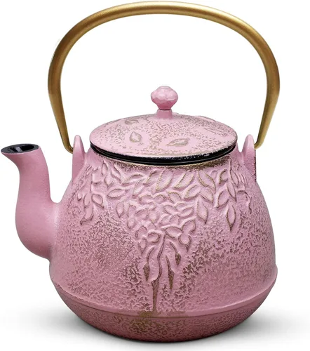 Vista 14 de Toptier Mini Tetera Pequeña, Tetera de Hierro Fundido Súper Pequeña para Estufa, Hervidor de Té Japonés del Tamaño de la Palma de la Mano Seguro