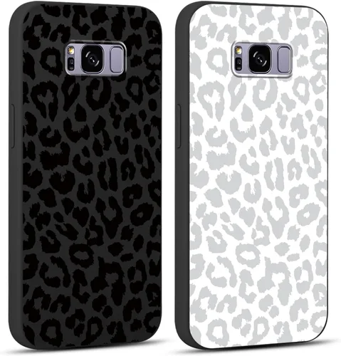 Vista 91 de Pack de 2 fundas con estampado de guepardo para Samsung Galaxy A03s 4G de 6.5", fundas de diseño de patrón de leopardo de lujo, de silicona suave