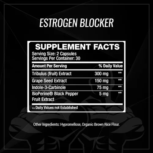 Vista 7 de Potenciador de testosterona para hombres con bloqueador de estrógeno - Suplemento natural anti-estrógeno para aumentar la libido y la fuerza