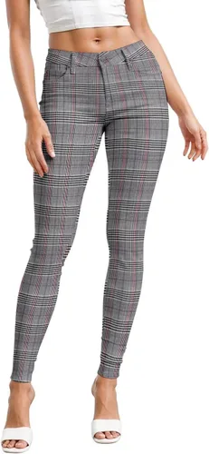 Vista 32 de Hybrid & Company - Pantalones ultraelásticos para mujer, cómodos y ajustados, para el trabajo y ocasiones informales Negro