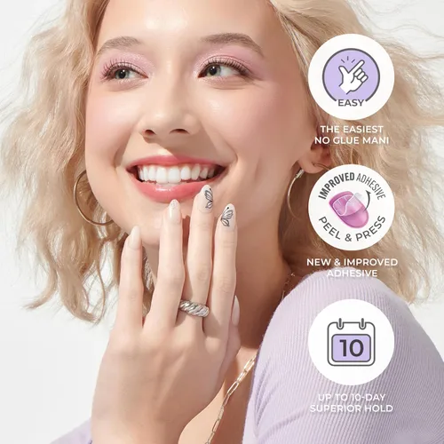 Vista 3 de Uñas postizas sin pegamento KISS imPRESS, diseño "All I Want