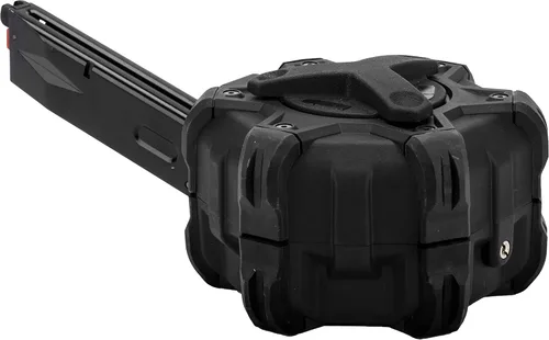 Vista 4 de Evike Airsoft AW - Mag de Airsoft de tambor personalizado para pistolas y rifles de aire comprimido de gas (modelo: M9 / negro)
