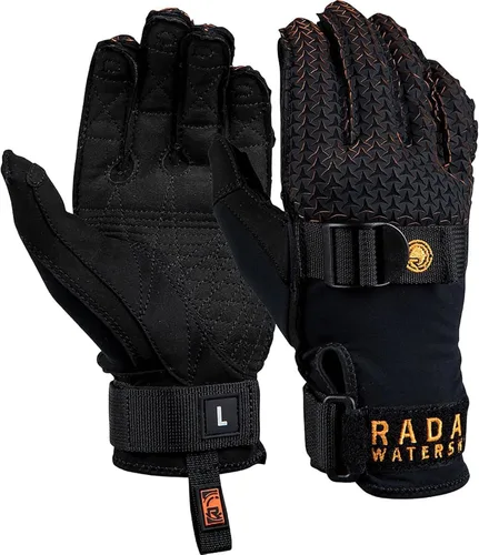 Vista 8 de Radar Guantes deportivos acuáticos Hydro-A para hombre, palma de agarre adhesivo Amara, cierre PowerPull, corte láser, dedos precurvados, ajuste sin
