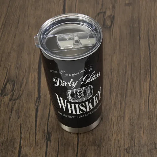 Vista 2 de Rivers Edge Products Vaso aislado de 20 onzas, vaso de acero inoxidable a prueba de fugas con tapa, a prueba de derrames, para té, refrescos Whisky