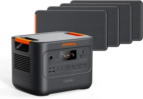 Vista 11 de Jackery HomePower 3000 Estación de Energía Portátil, Salida de 3600W (Pico 7200W), Generador Solar con Batería LFP de 3072Wh, Respaldo Esencial