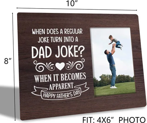 Vista 3 de Regalos para papá: placa de marco de fotos, feliz día del padre, divertido marco de fotos, regalo ideal para papá de hija o hijo